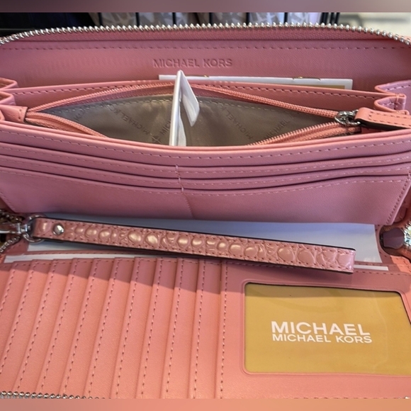 NWT Michael Kors Large Jet Set Continental Wallet - Picture 7 of 8
